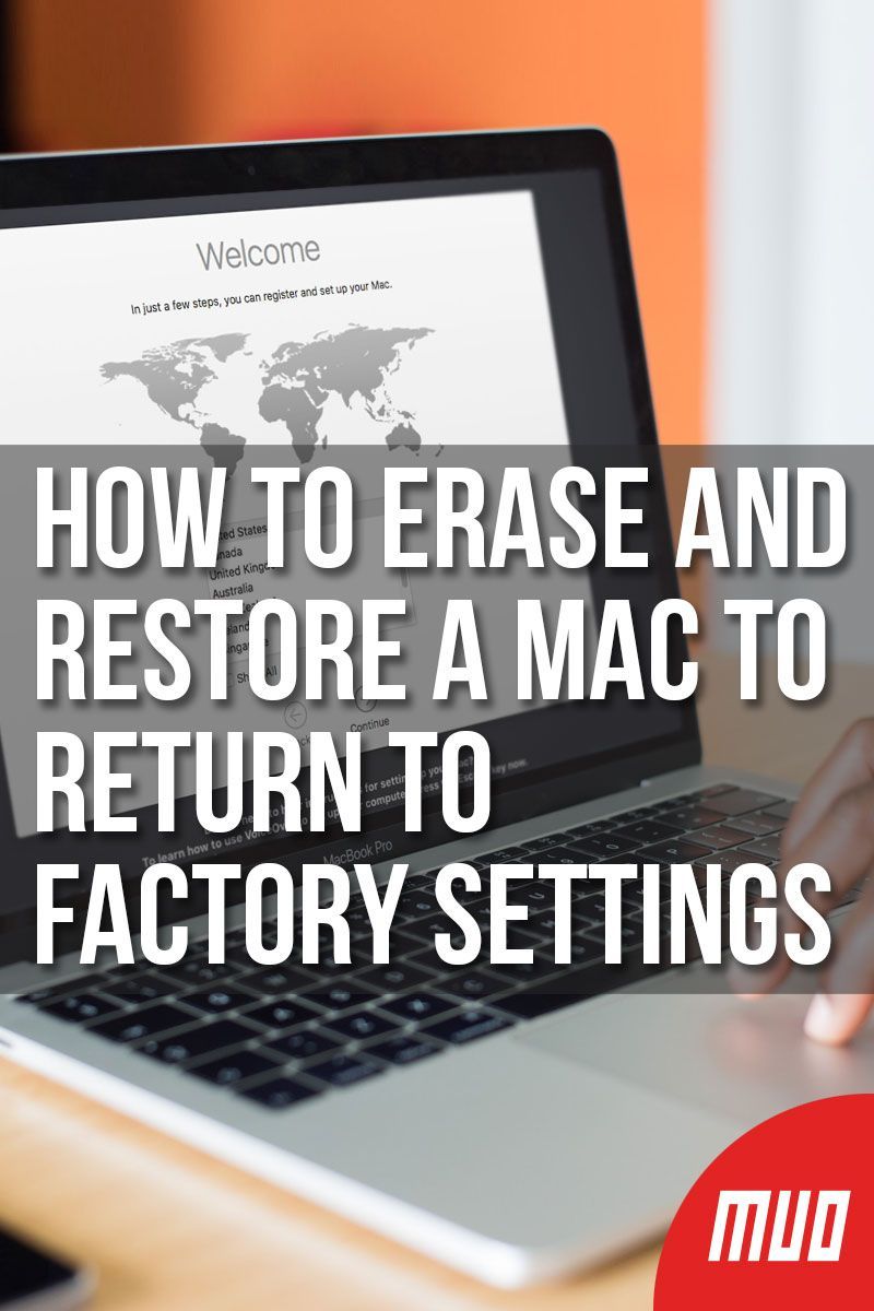 wipe a mac for return
