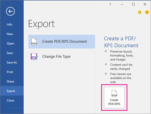 turn a ms word for mac document into a pdf?